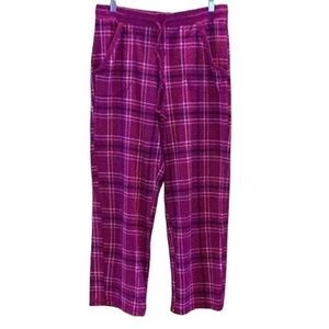 Croft & Barrow Flannel PJ Pants Size Medium EUC Violet Purple’ish
